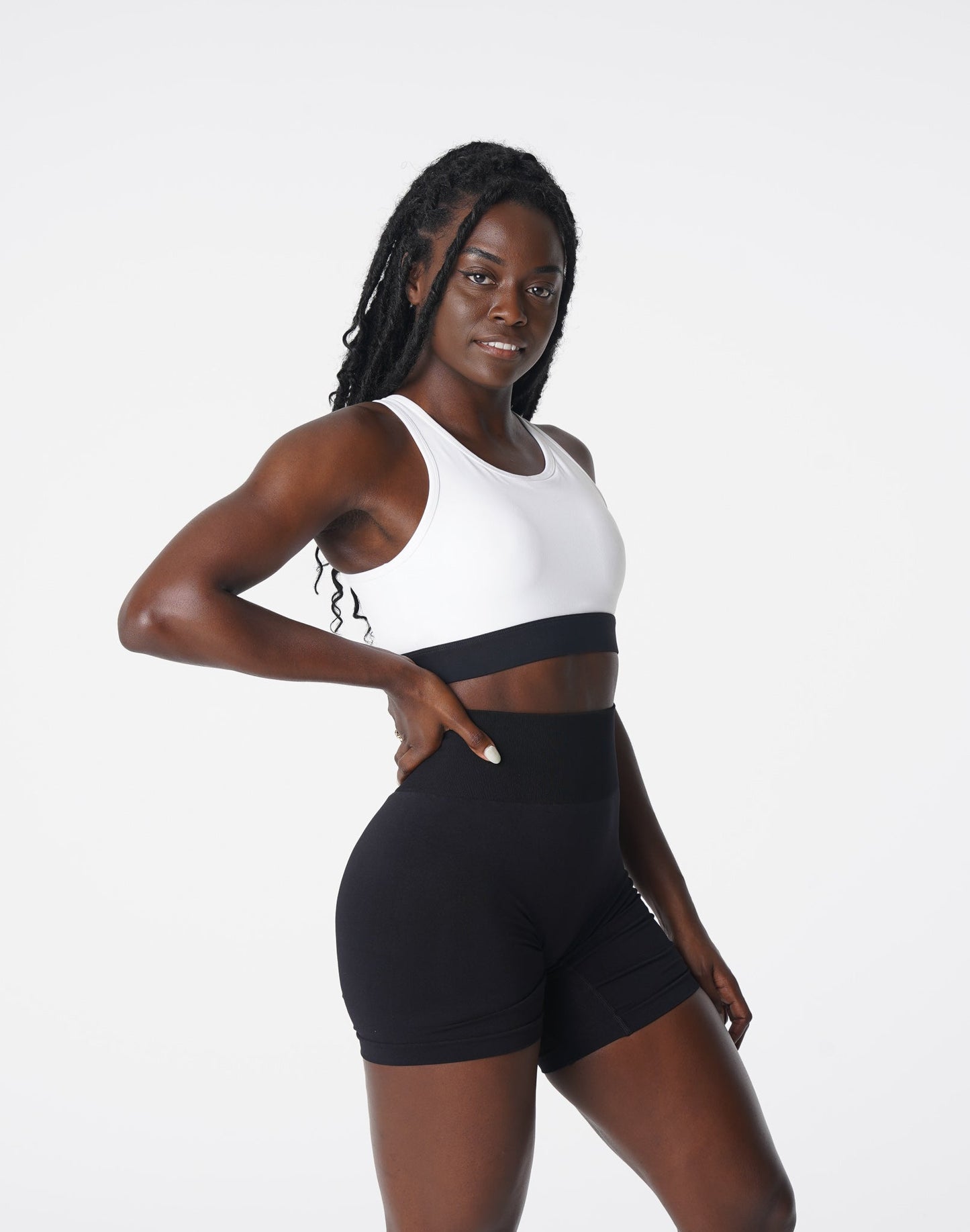 Women White Agility Bra - NVGTN