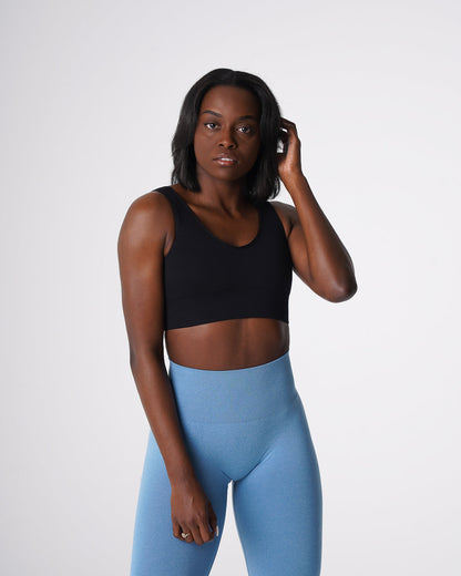 Women Black Elevate Seamless Bra - NVGTN