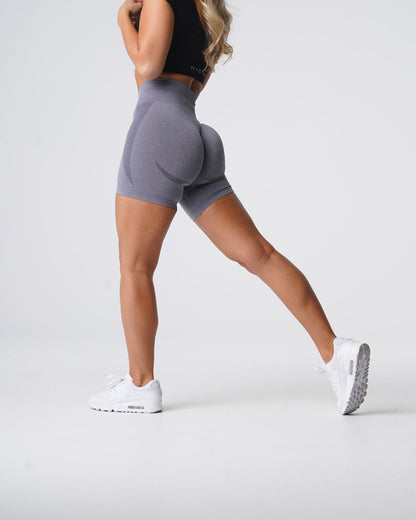 Women Grey Contour Seamless Shorts - NVGTN