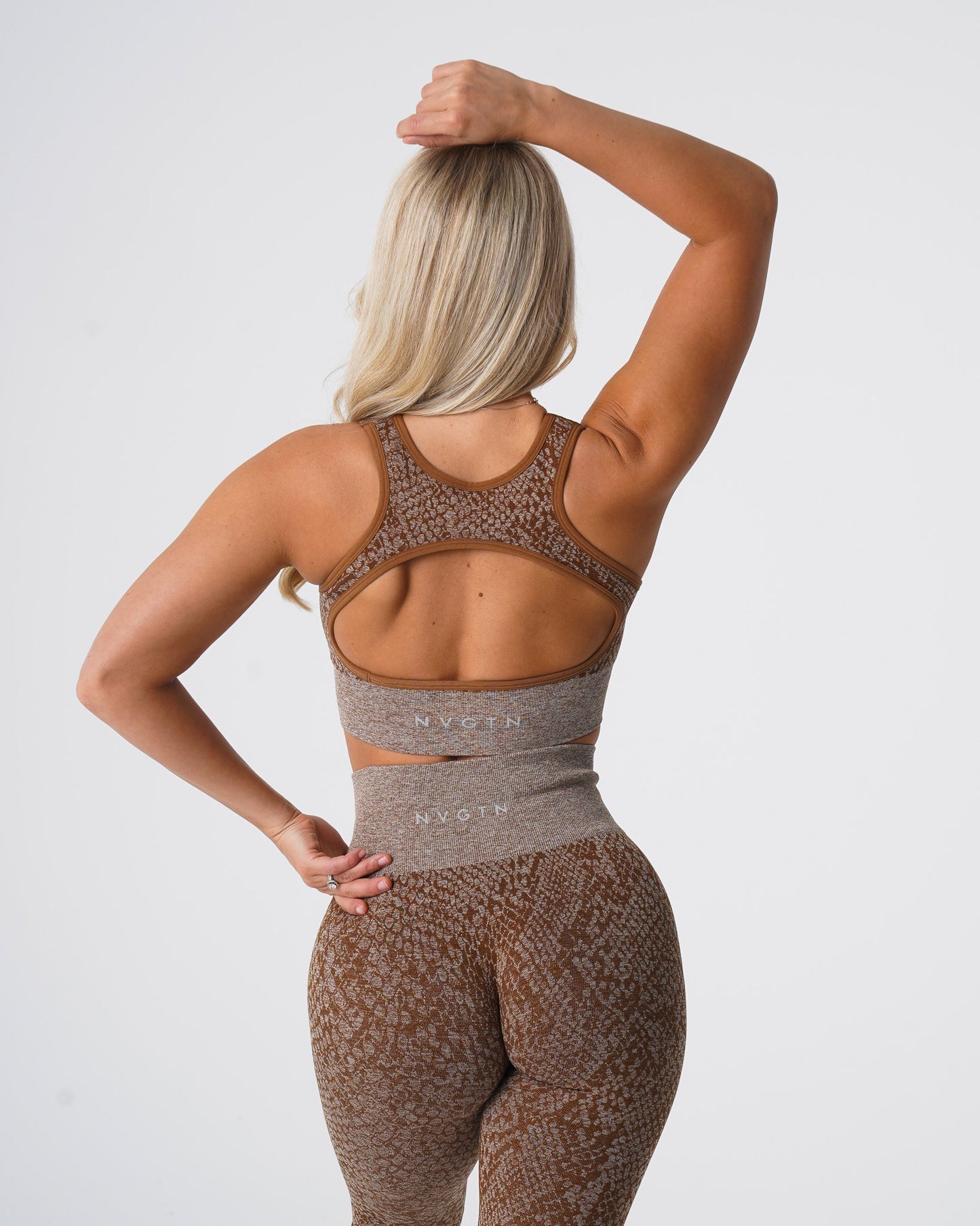 Women Mocha Snakeskin Eclipse Seamless Bra - NVGTN