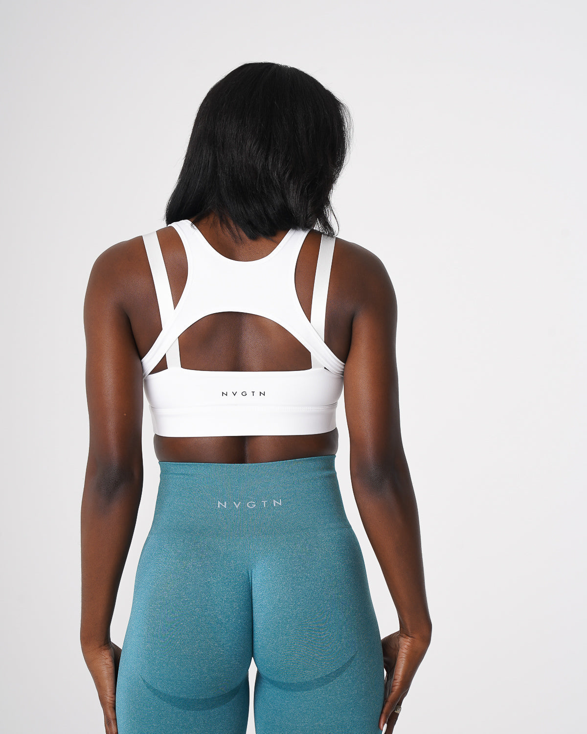 Women White Apex Bra - NVGTN