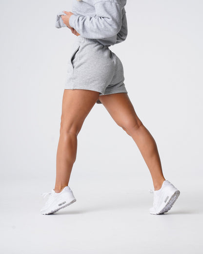 Women Grey Essential Lounge Shorts - NVGTN
