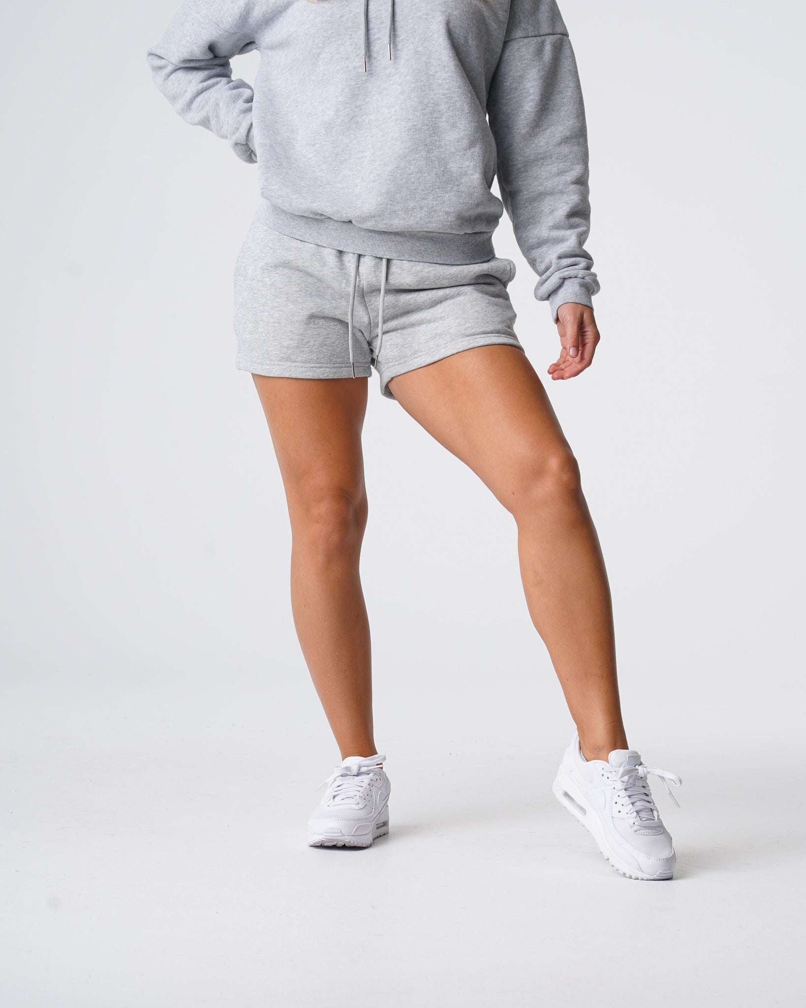 Women Grey Essential Lounge Shorts - NVGTN