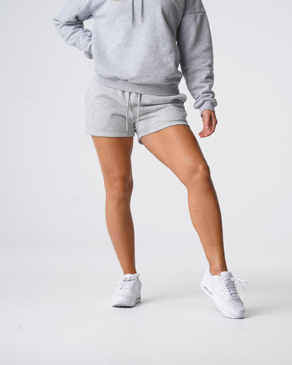 Women Grey Essential Lounge Shorts - NVGTN