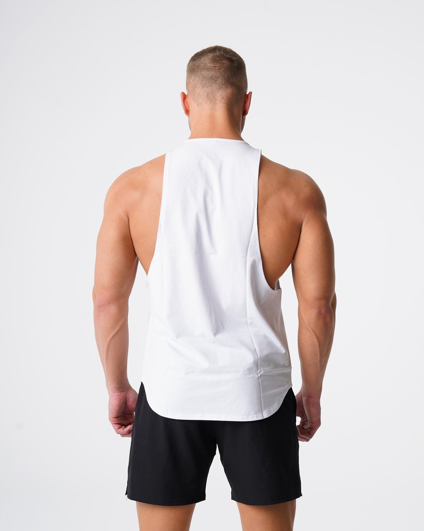 Men White Pulse Edge Tank - NVGTN