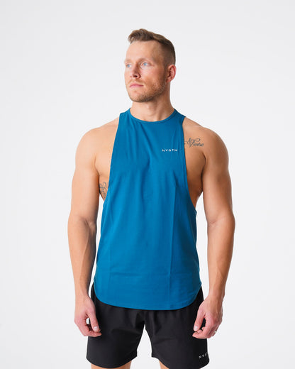 Men French Blue Pulse Edge Tank - NVGTN