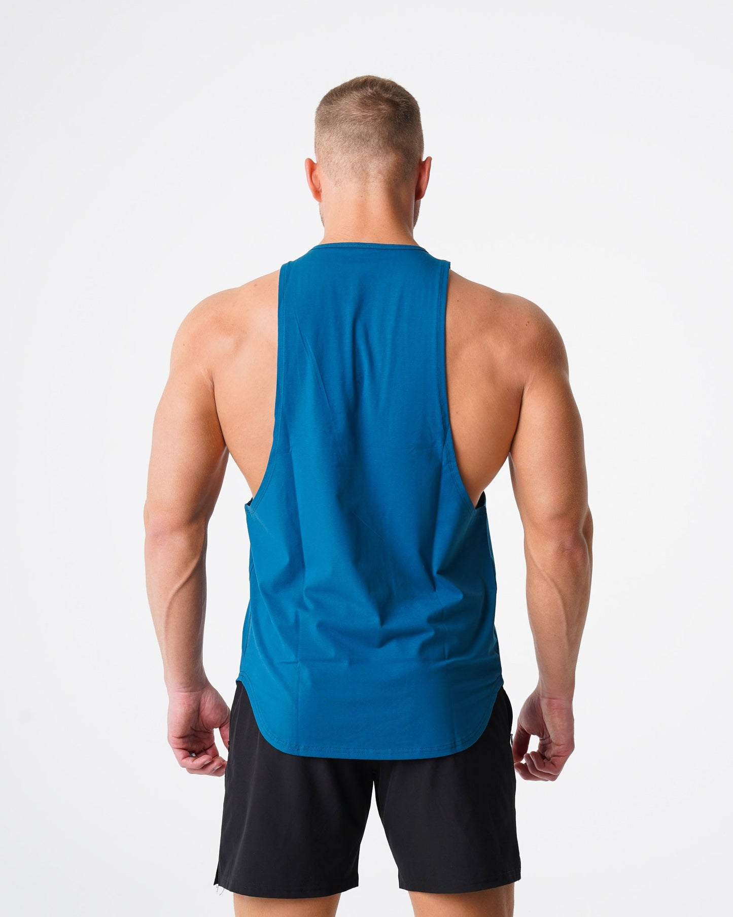 Men French Blue Pulse Edge Tank - NVGTN