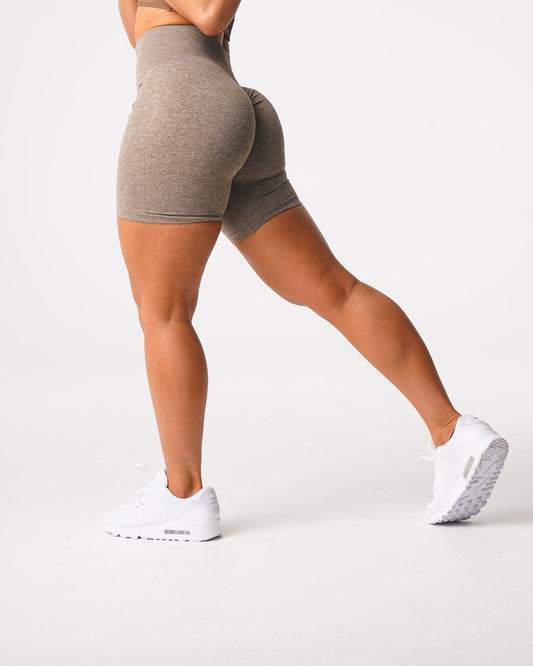 Women Mocha Scrunch Seamless Shorts - NVGTN