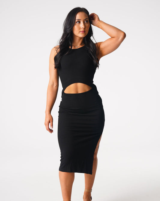 Women Black Lost In Paradise Maxi Dress - NVGTN