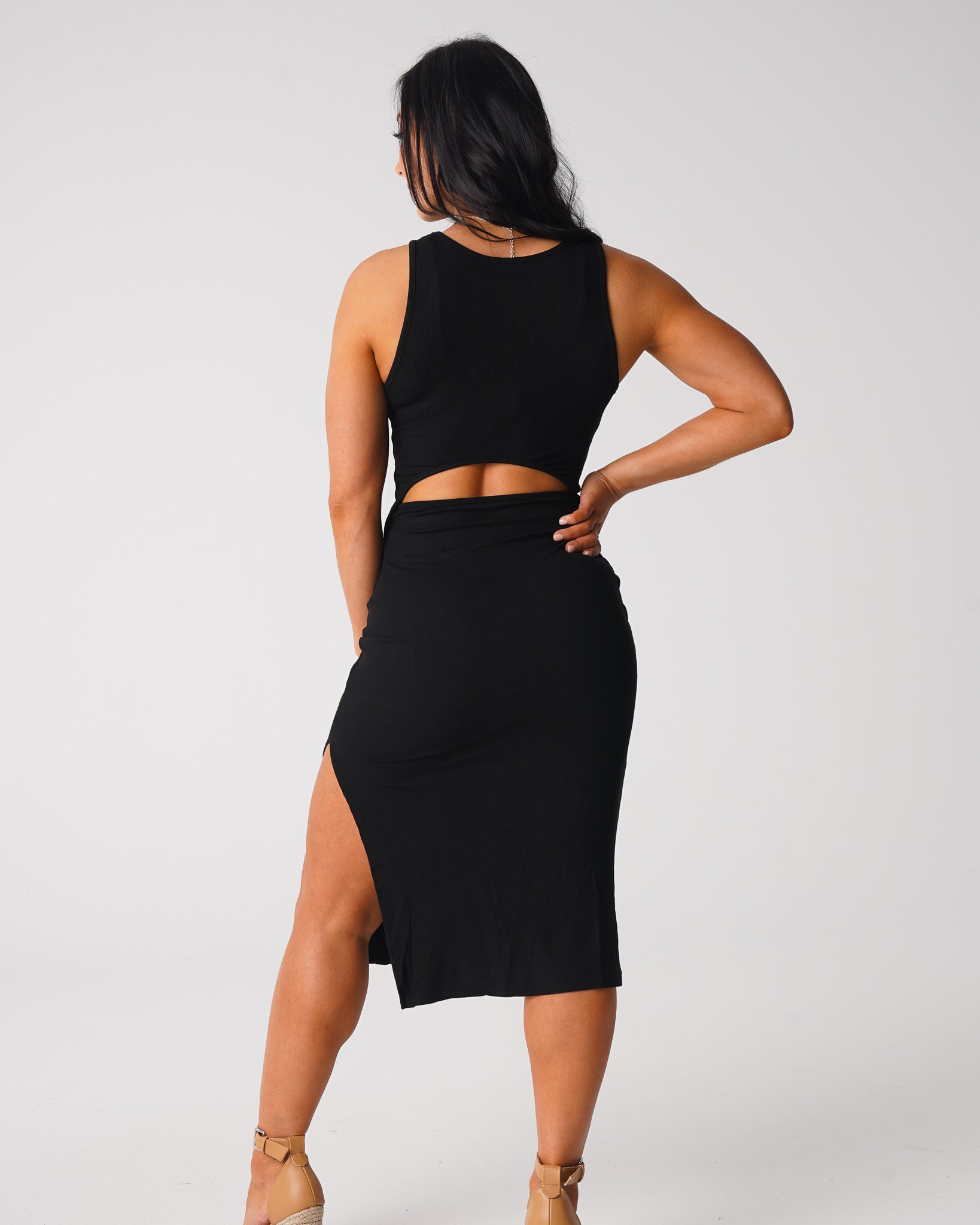 Women Black Lost In Paradise Maxi Dress - NVGTN