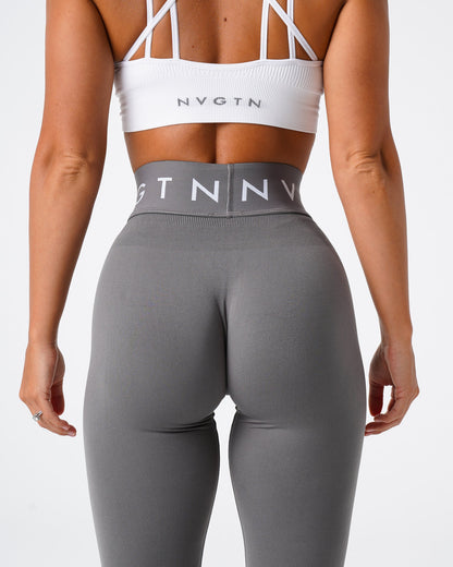 Women Charcoal Sport Seamless Leggings - NVGTN