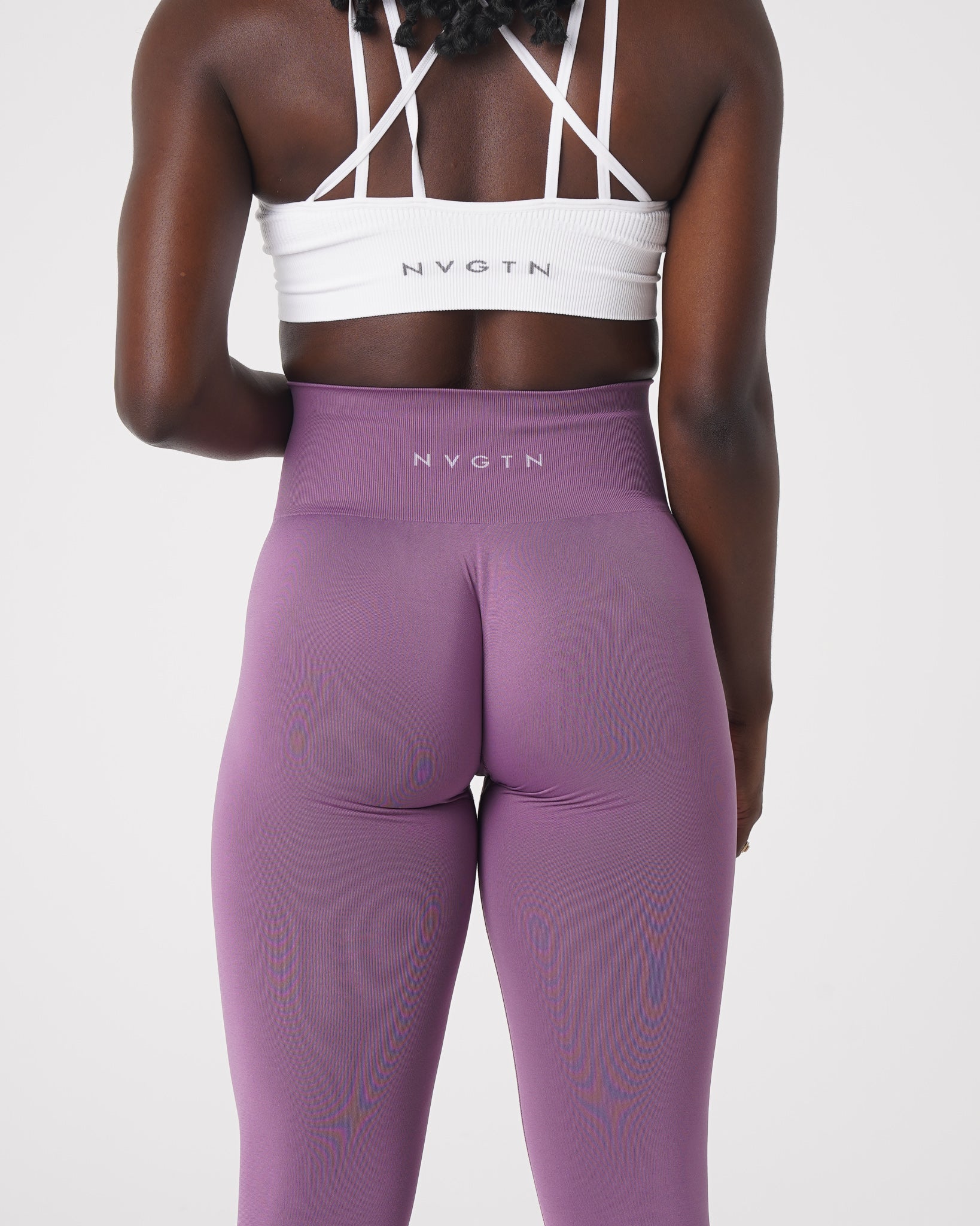 Women Orchid Solid Seamless Leggings - NVGTN