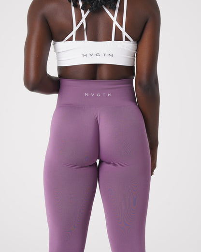 Women Orchid Solid Seamless Leggings - NVGTN