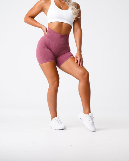 Women Maroon Pro Seamless Shorts - NVGTN