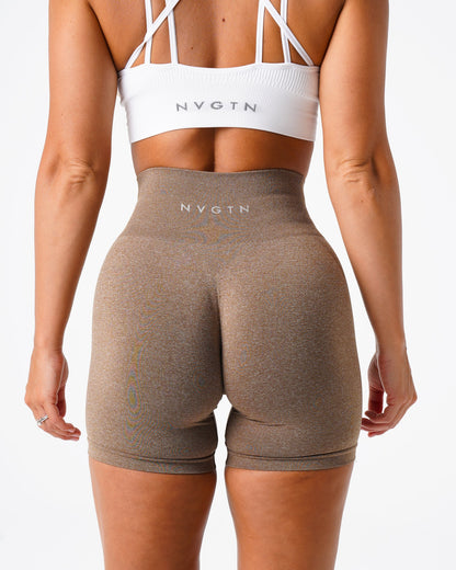 Women Mocha Pro Seamless Shorts - NVGTN