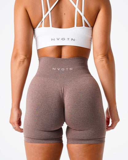 Women Cocoa Pro Seamless Shorts - NVGTN