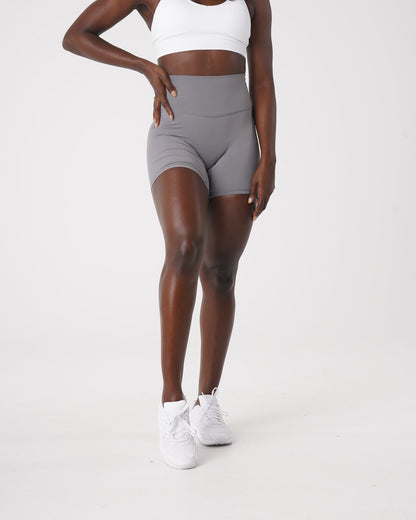 Women Grey Signature 2.0 Shorts - NVGTN