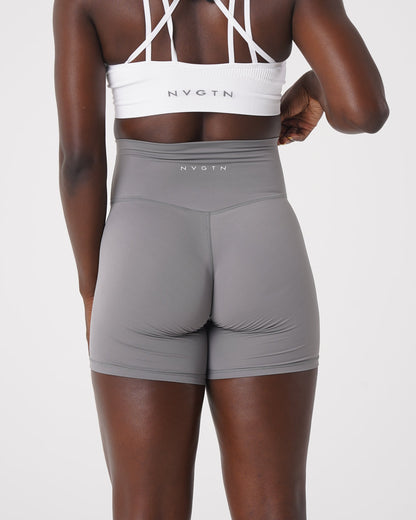 Women Grey Signature 2.0 Shorts - NVGTN