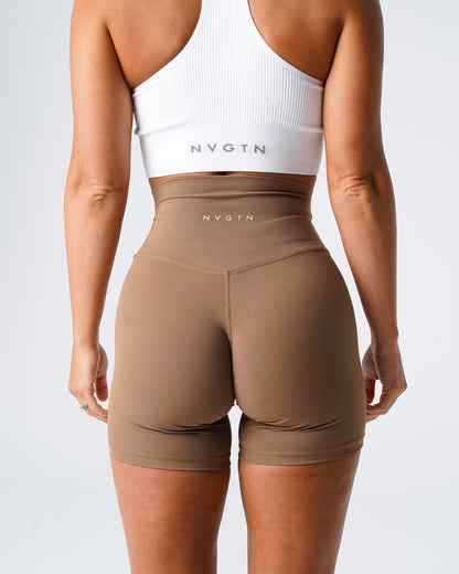 Women Mocha Signature 2.0 Shorts - NVGTN