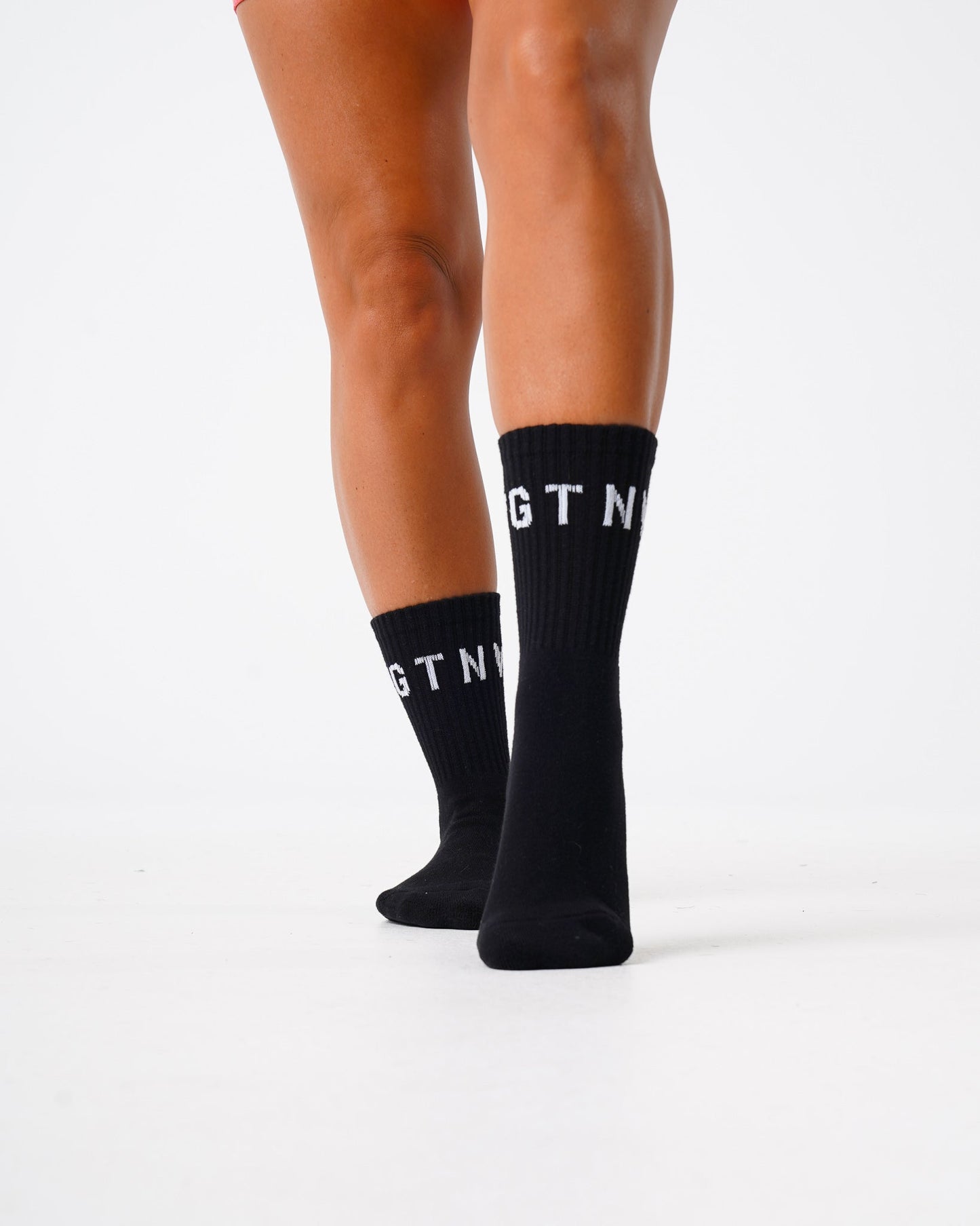 Women|Men Black NVGTN Crew Socks - NVGTN