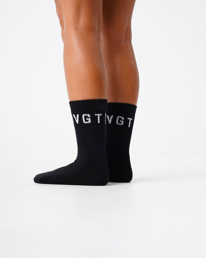 Women|Men Black NVGTN Crew Socks - NVGTN