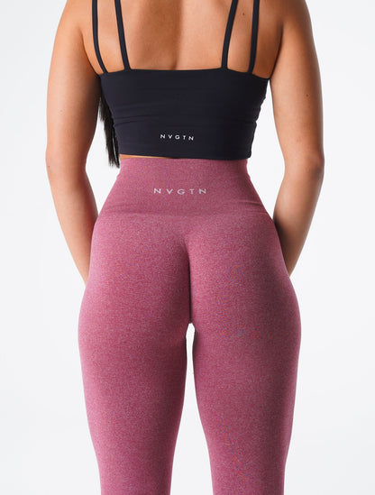 Women Maroon NV Seamless Leggings - NVGTN
