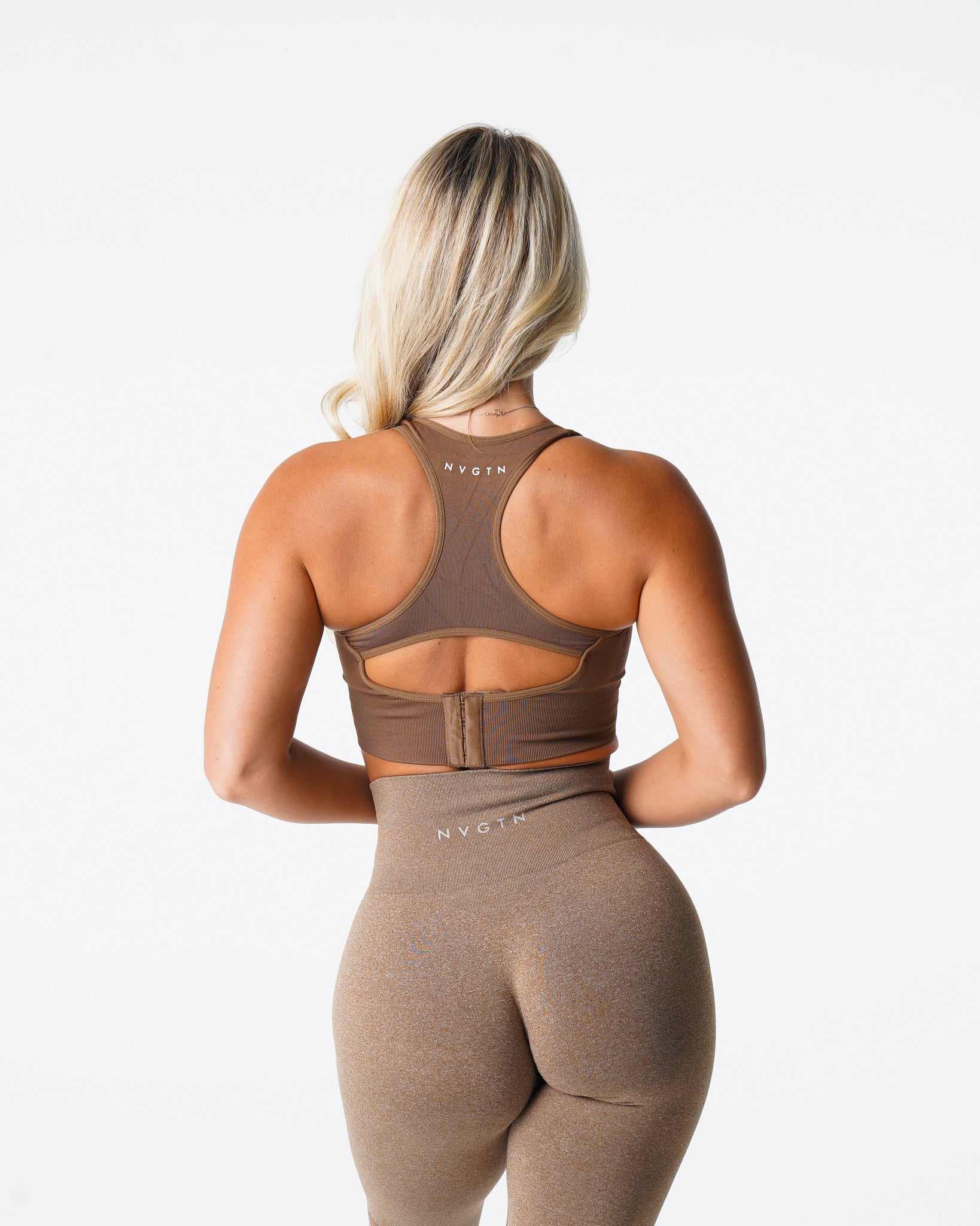 Women Mocha Ignite Seamless Bra - NVGTN