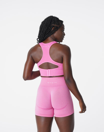Women Bubble Gum Pink Ignite Seamless Bra - NVGTN