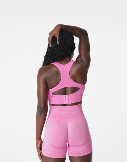 Women Bubble Gum Pink Ignite Seamless Bra - NVGTN