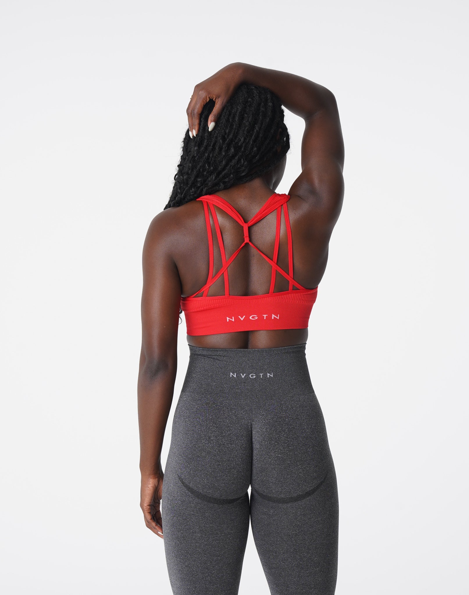 Women Scarlet Galaxy Ribbed Seamless Bra - NVGTN