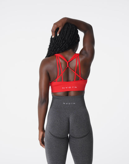 Women Scarlet Galaxy Ribbed Seamless Bra - NVGTN