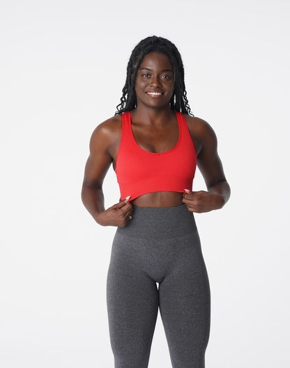 Women Scarlet Galaxy Ribbed Seamless Bra - NVGTN