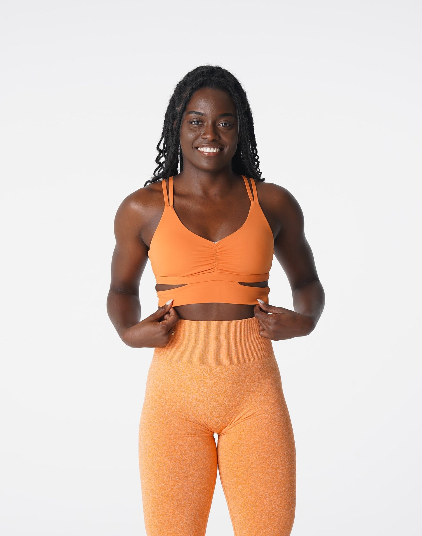 Women Burnt Orange Revolve Bra - NVGTN