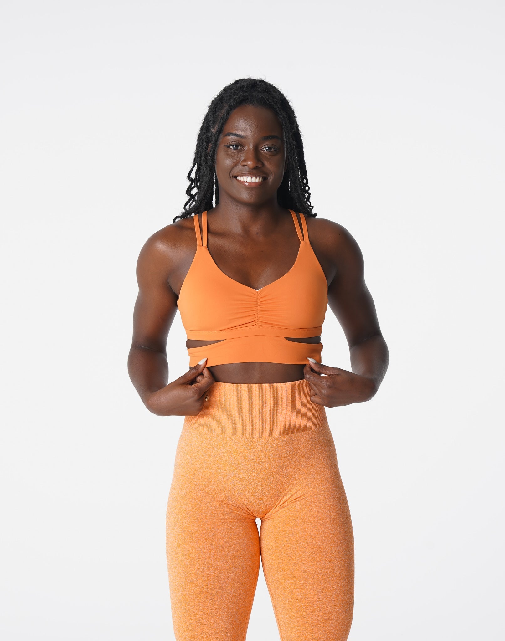 Women Burnt Orange Revolve Bra - NVGTN