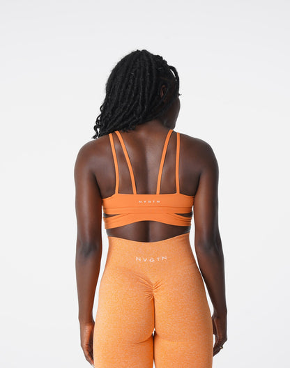 Women Burnt Orange Revolve Bra - NVGTN
