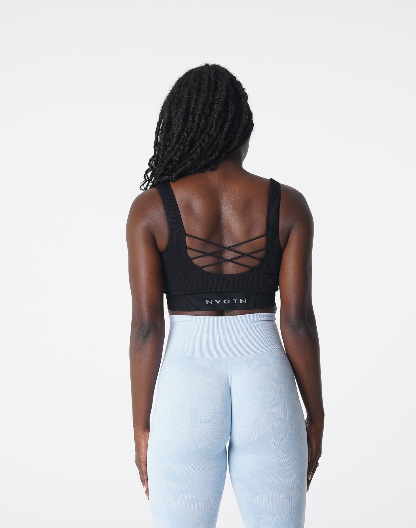 Women Black Desire Ribbed Seamless Bra - NVGTN
