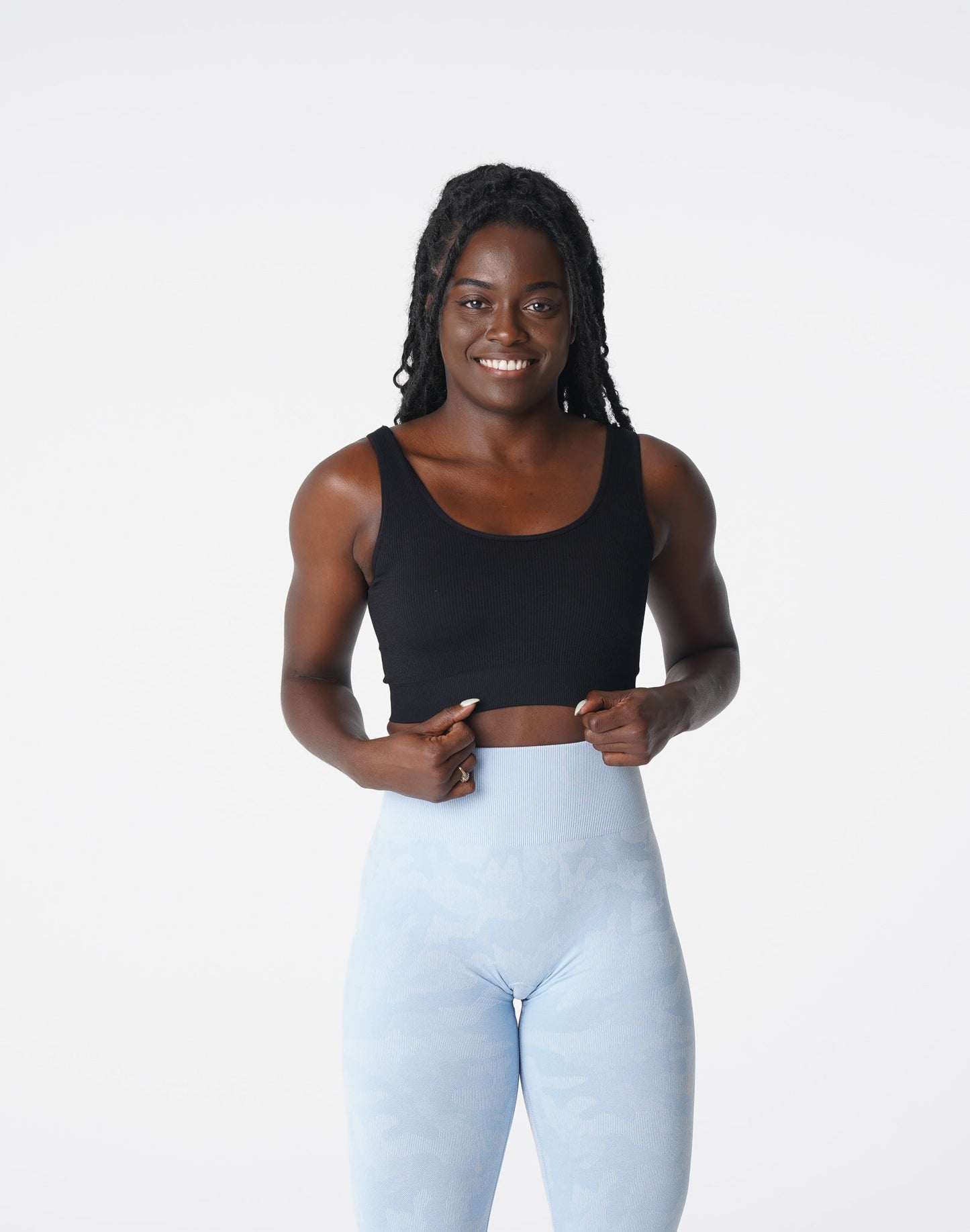Women Black Desire Ribbed Seamless Bra - NVGTN