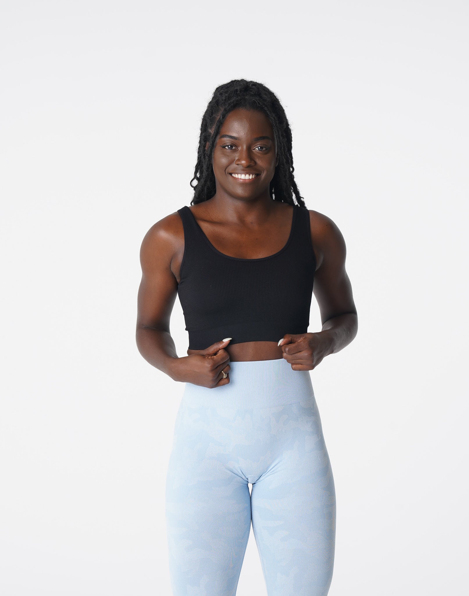 Women Black Desire Ribbed Seamless Bra - NVGTN