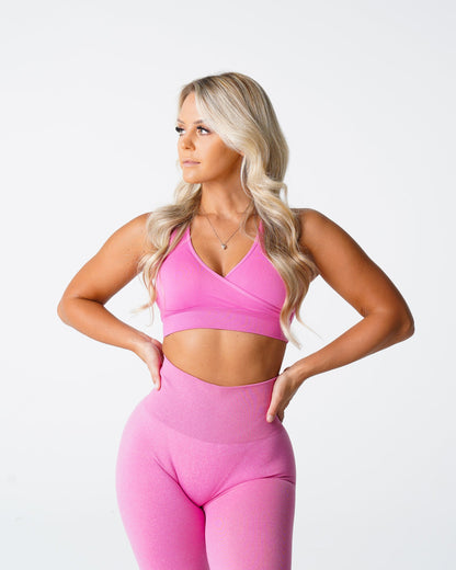 Women Bubble Gum Pink Pursuit Seamless Bra - NVGTN