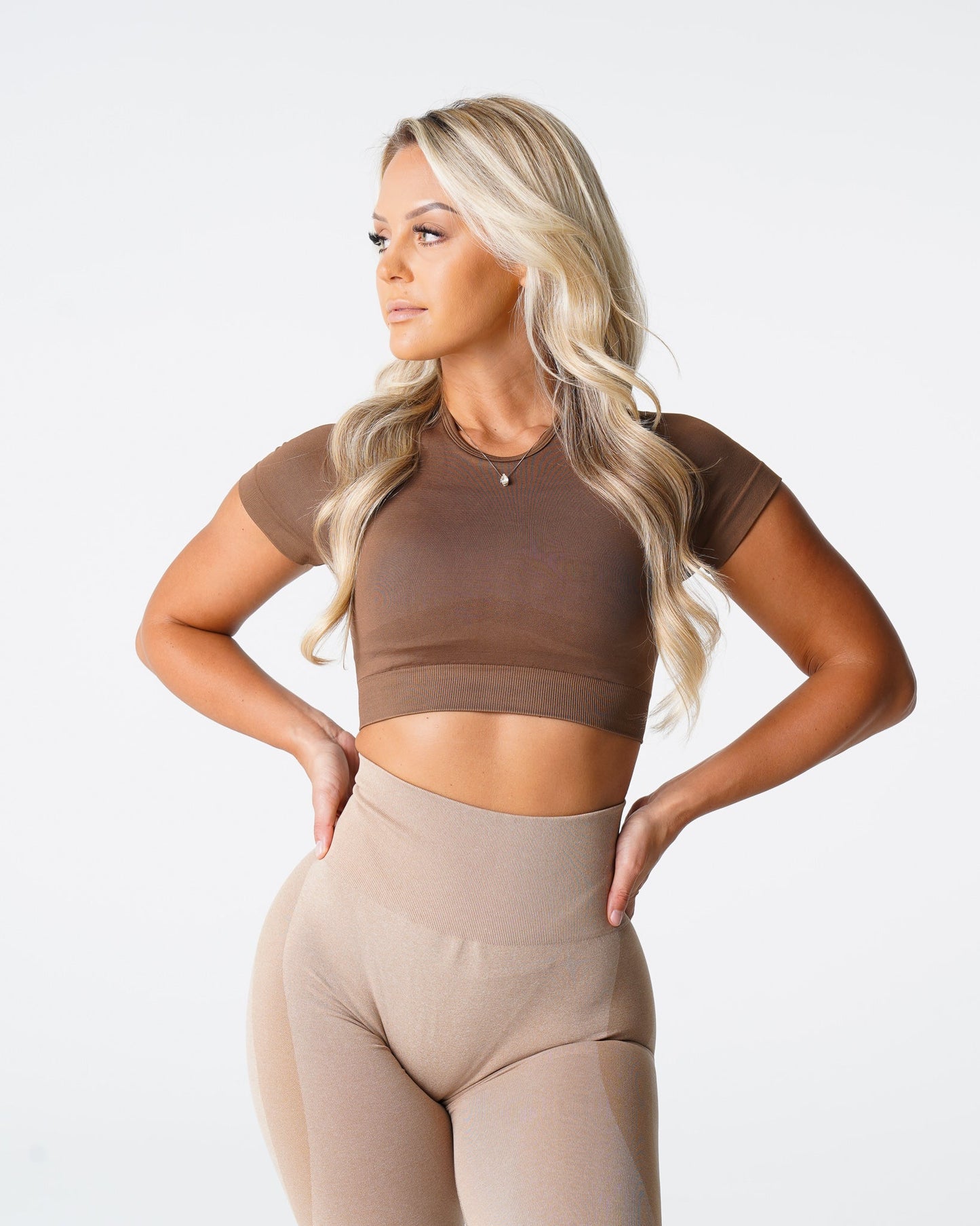 Women Mocha Vortex Seamless Bra Top - NVGTN
