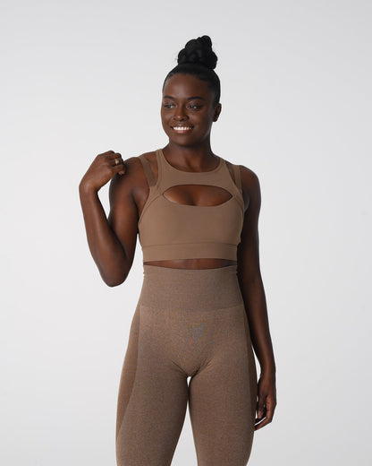 Women Mocha Apex Bra - NVGTN