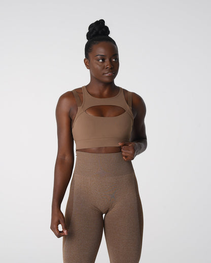 Women Mocha Apex Bra - NVGTN