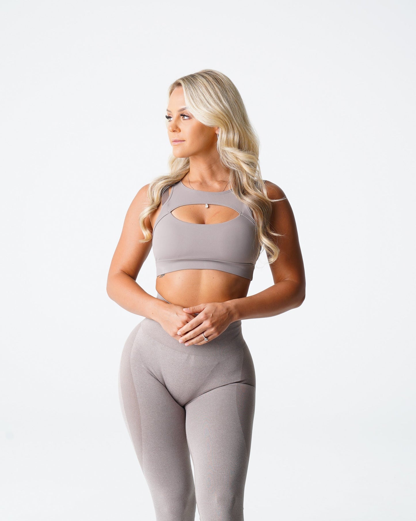 Women Taupe Apex Bra - NVGTN