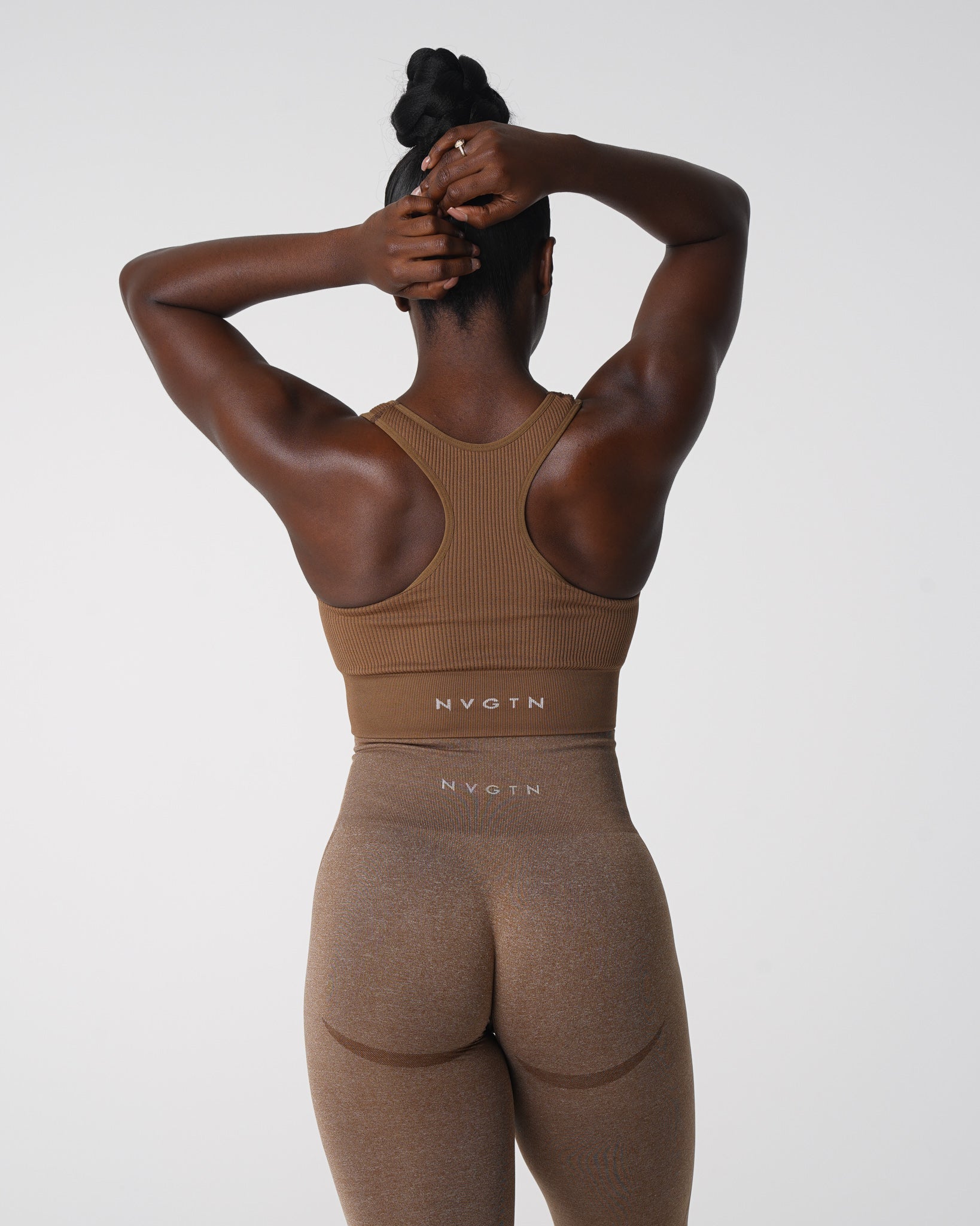 Women Mocha Cinched Seamless Bra - NVGTN