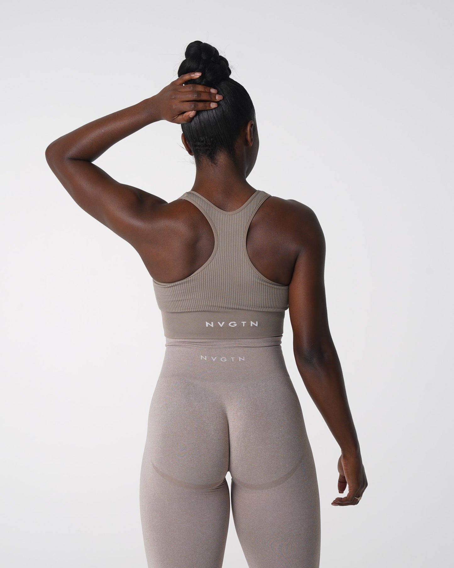 Women Taupe Cinched Seamless Bra - NVGTN