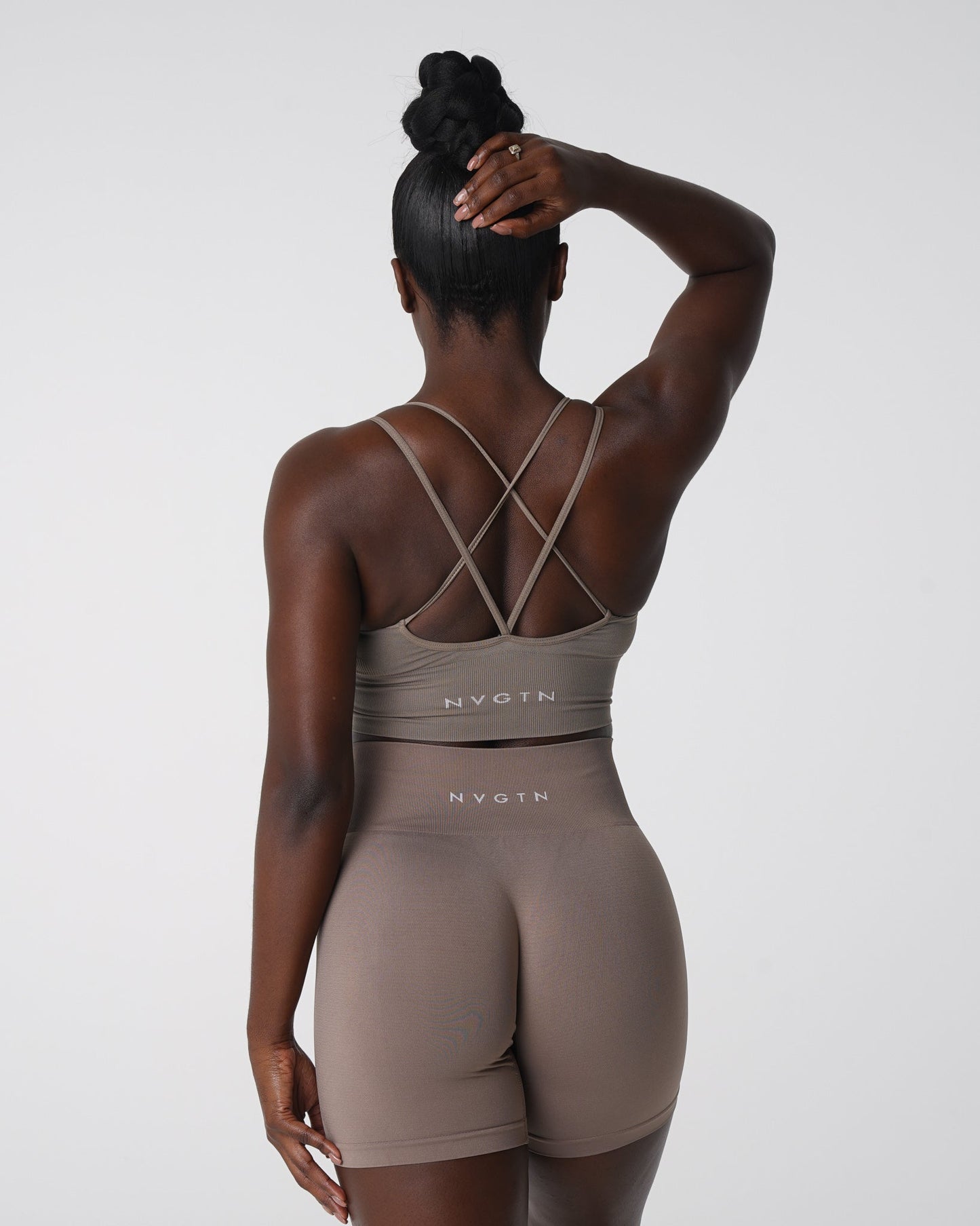Women Taupe Flourish Seamless Bra - NVGTN