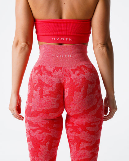 Women Candy Apple Camo Seamless Leggings - NVGTN