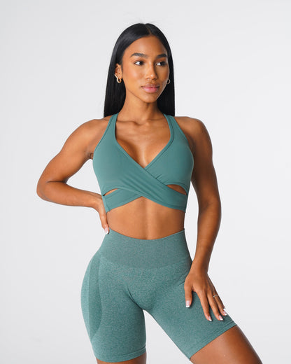 Women Forest Green Radiance Bra - NVGTN