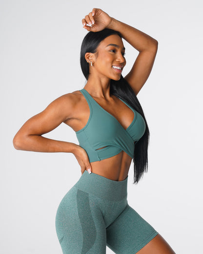 Women Forest Green Radiance Bra - NVGTN