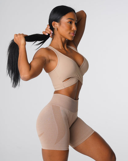 Women Beige Radiance Bra - NVGTN